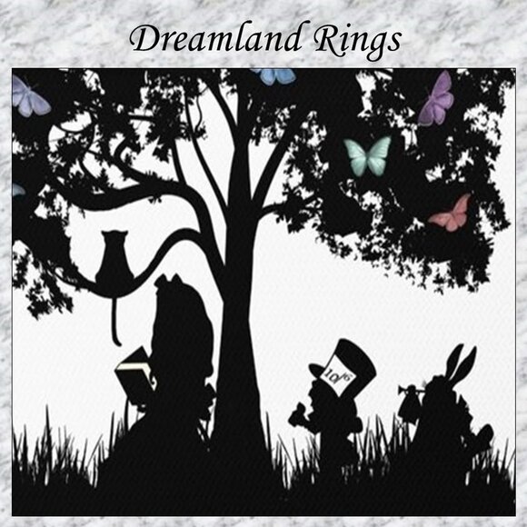 "Autumn" Ring with Black Opal & Red German Glass - Picture 5 of 6